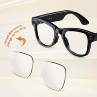 Gafas Inteligentes M02 Ultra M-E-T-A Negras con Cámara de 8MP, Asistente IA, Resistentes al Agua, Recargables, con Llamadas Telefónicas y Traducción