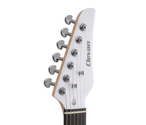 <span class=keywords><strong>Guitar</strong></span> điện CLEVAN CTH25-WH, 6 dây, màu trắng, cần làm bằng gỗ Maple, mặt đàn làm bằng gỗ Rosewood, mặt sau làm bằng gỗ Ebony bóng, kích thước cần 648mm, sản xuất bởi nhà sản xuất. - Product Image 6