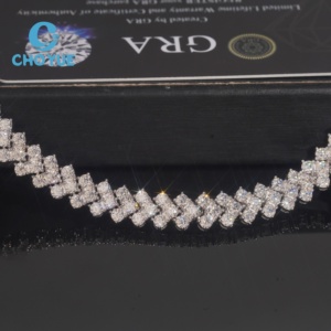 Drop Shipping RTS GRA Pass Diamond Tester Solid 925 Silver 9.3MM <b>Iced</b> <b>Out</b> Hip Hop Jewelry VVS Moissanite Tenis Bracelet - Product Image 5