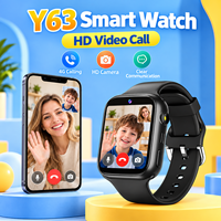 Montre connectée 4G Y63 pas chère pour enfants, appel vidéo, assistant vocal IA, caméra HD, montre connectée étanche pour enfants de 1,44 pouce