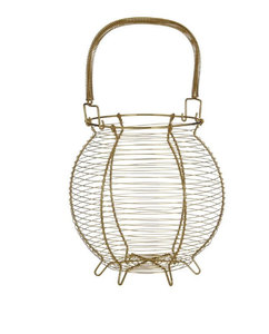 Diseño atractivo Cesta de hierro de tamaño mediano para huevo Forma de pollo Cesta de alambre de huevo de metal de hierro negro disponible en todos los colores - Product Image 5