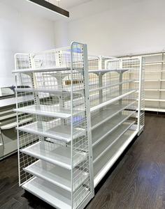 Étagères de supermarché YuanHong à prix d'usine, en acier multicouche, revêtement époxy en poudre, double face, en forme de L, hauteur réglable - Product Image 4