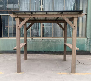 Stock USA <span class=keywords><strong>Petit</strong></span> quantité minimale <span class=keywords><strong>de</strong></span> commande 6X8 pieds Barbecue en <span class=keywords><strong>bois</strong></span> Gazebo toit en pente BBQ Auvent pour extérieur Patio <span class=keywords><strong>Jardin</strong></span> arrière-cour - Product Image 2