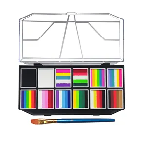 Artiste professionnel utiliser palette de peinture pour le visage de peinture pour le corps pour Kit de peinture de fête d'halloween pour adultes et enfants fournitures de peinture corporelle