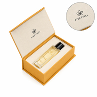 Boîtes rigides personnalisées avec gaufrage, pelliculage mat, carton noir, emballage cadeau cosmétique pour parfum