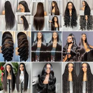 Parrucche HD Lace da 50 pollici, liscie, con <span class=keywords><strong>capelli</strong></span> naturali brasiliani e baby hair, in <span class=keywords><strong>capelli</strong></span> umani vergini, per donne di colore - Product Image 6