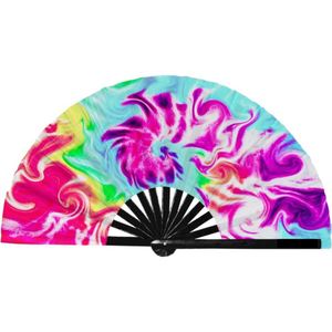 Abanico Plegable de Bambú y Plástico Personalizado con Impresión a Medida QM - Product Image 4