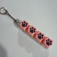 Jouet anti-stress en plastique transfrontalier à 4 touches en forme de patte de chat, gadget de décompression, testeur de switch, jouet pour le clavier à effets de pincement des doigts