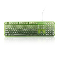 Clavier d'ordinateur filaire avec rétroéclairage RVB, couleur dégradée, logo personnalisé, nouvel outillage d'usine