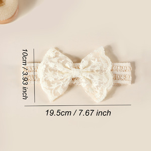 Girls Infant Butterfly Lace Flower Style <strong>Baby</strong> Hair Accessory European American Style Comfortable Breathable <strong>Headband</strong> for - Product Image 3