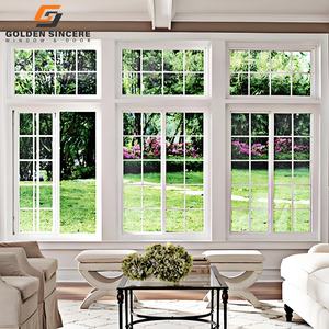 หน้าต่างกระจกแขวนสองชั้น GS พร้อมกรอบอลูมิเนียมและตัวล็อค - Product Image 1