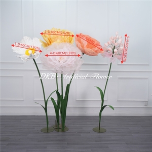DKB Venta al por Mayor de Flores Artificiales de Organza Ecológica con Luces para Decoración de Bodas, Escenarios y Ventanas - Product Image 2