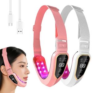 Masseur liftant pour le visage, réducteur de double menton, instrument de beauté, ceinture amincissante pour le visage en V avec 12 niveaux réglables - Product Image 3