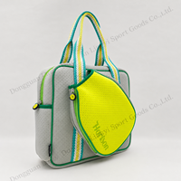 Sac de transport en néoprène personnalisé avec logo pour le pickleball, avec poche pour raquette et doublure 210D, idéal pour les cadeaux d'équipe de club, directement de l'usine pour les clubs