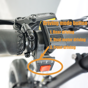 ANLOCHI-bicicleta eléctrica de montaña para adultos, bici de suspensión completa con neumático ancho de 48V y 750W, motor dual, plegable - Product Image 2