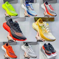 Chaussures de course de marathon unisexes légères pour adultes, respirantes, en maille et coton, avec amorti en EVA, semelle en caoutchouc antidérapante, pour longues distances