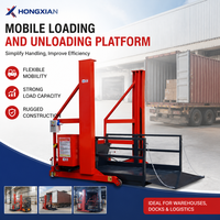 Mobile Dock Leveler 1-2T Platform Hidrolik untuk Memuat dan Membongkar Kontainer
