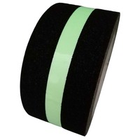 Rouleau de ruban antidérapant en PVC noir avec bandes phosphorescentes pour marches d'escalier, bande de traction pour escalier