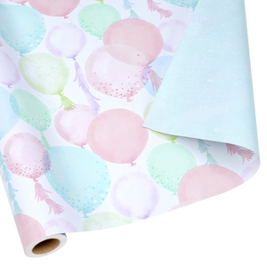 Watercolor Balloon Gift <b>Wrap</b> <b>Paper</b> Tassel Balloon Pattern Double Sided For Girl Birthday Party Favor Box Craft Wrapping Sheet - Product Image 5