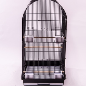 Jaula Grande para Pájaros, Fácil de Limpiar, de Metal, para Loros y Canarios, con Dos Puertas, Forma Cuadrada, Jaula para Mascotas - Product Image 4