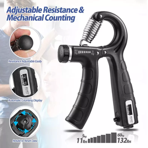 Entrenador de agarre ajustable de <span class=keywords><strong>40</strong></span> <span class=keywords><strong>kg</strong></span> para gimnasio, ejercitador de dedos de alta resistencia, desarrollador de fuerza muscular para la recuperación de brazos masculinos - Product Image 5
