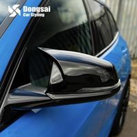 Carcasas de Espejos Laterales Estilo M en Negro Brillante para BMW Serie 1 2 3 4 F20 F22 F30 F32 F36 E84 09-22, ABS Inyectado, Par
