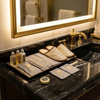 Kit d'articles de toilette jetables haut de gamme pour hôtels, ensemble complet d'articles de toilette pour hôtels de luxe