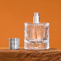 Nouvelle arrivée : flacon pulvérisateur en verre anti-fuite à fine brume avec logo et étiquettes personnalisés 50ml 100ml pour eau de toilette