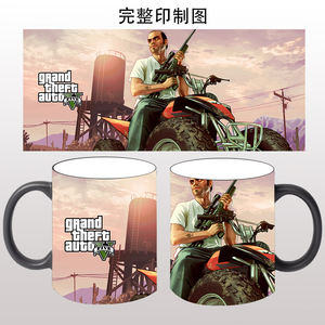 Taza de té con logotipo de impresión personalizada, <span class=keywords><strong>GTA</strong></span>, cambio de Color, <span class=keywords><strong>Grand</strong></span> <span class=keywords><strong>Theft</strong></span>, automática - Product Image 2