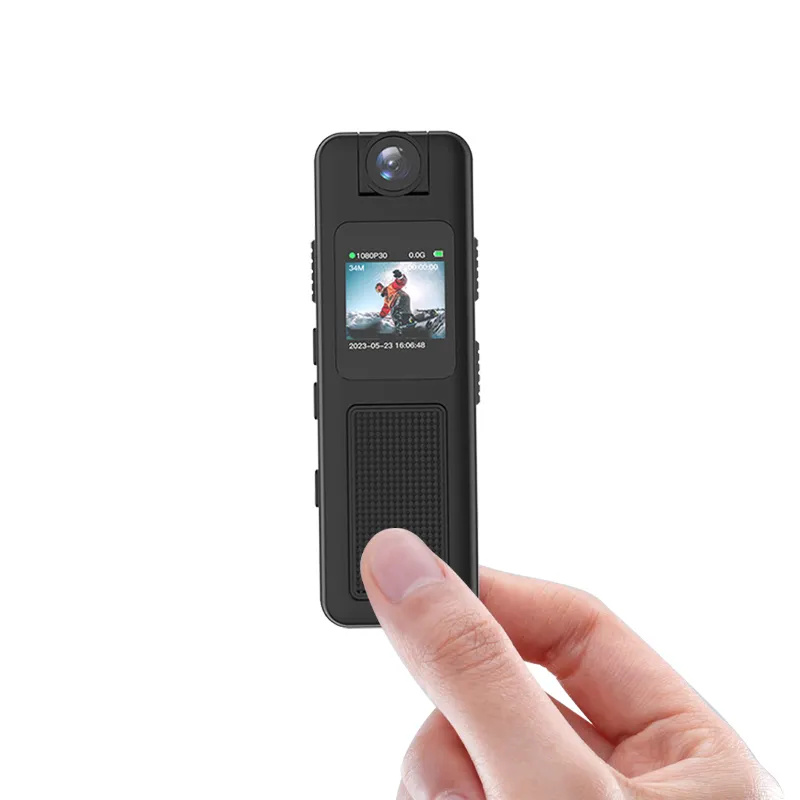 Dernière conception Mini caméra à stylo 1080P Portable Small Body Cam Wearable Pocket Camera avec clip arrière