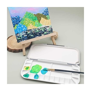 Artecho nuova <span class=keywords><strong>Palette</strong></span> portatile Nano perla rosa/blu Cover Kit vassoio da viaggio 18 pozzetti - Product Image 1