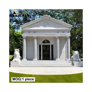 Waverly Design personalizzato di grandi dimensioni con la pietra naturale di granito marmo mausolei disegni con colonna e leone statue