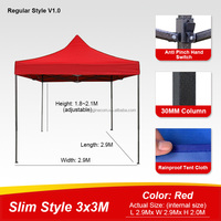 HOMG JINFUN - Nouvelle Tente Pop-Up Automatique 3x3 en Aluminium pour Publicité Extérieure et Événements - Fabrication Usine