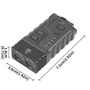 Mini lampe torche multifonctionnelle P8 Arc, rechargeable, lampe à LED pour porte-clés, alarme de défense personnelle, briquet coupe-vent - Product Image 5