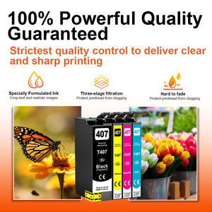 Topjet 407XL T407 407 T407XL 프리미엄 색상 호환 잉크 카트리지 엡손 워크 포스 프로 WF-4745 잉크젯 프린터 - Product Image 4