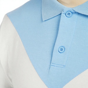 Vêtements personnalisés unisexes, t-shirt à logo, ensemble deux pièces uni à panneaux courts, séchage rapide, couleur personnalisée, 100% coton, broderie, sérigraphie - Product Image 4