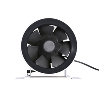 Ventilateur de circulation d'air silencieux haute vitesse de 5 pouces pour hôtel, bureau, salle de bain, cuisine, conduit de ventilation