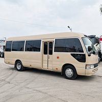 Bus Toyota Coaster d'occasion LHDRHD en bon état, transmission manuelle diesel, origine Chine, 30 places