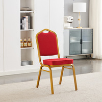Chaise de banquet en métal de haute qualité avec coussin moelleux pour la maison, le bureau, l'appartement, la salle à manger intérieure ou extérieure, design moderne
