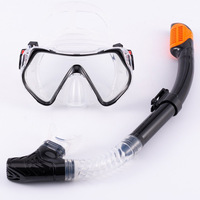 Ensemble de masques de plongée en apnée Explosions Ensemble de tubes respiratoires pour lunettes de plongée Ensemble de masques de plongée professionnels transparents HD