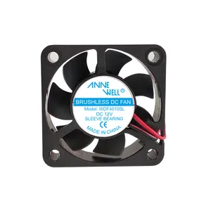 40mm silent quiet ball bearing dc high speed micro fan 5v WDF4010 40x40x10mm 12v micro brushless cooling fan