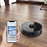 Aspirateur robot intelligent à vidage automatique, navigation laser, lavage à sec, intelligent, pour hôtel, maison, tapis, poils d'animaux