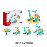 Trotteur multifonctionnel 2 en 1 pour bébé, apprentissage de la marche pour tout-petits, poussette à roulettes, jouet