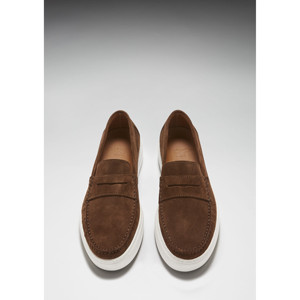 Mocassini Slip-On in Camoscio Marrone - Product Image 4