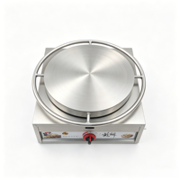 TenFun pour la cuisine de rue, contrôle de température réglable 40 45 50, grande surface de cuisson commerciale, crêpière à gaz, appareil à crêpes