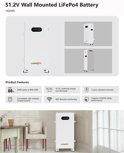 แบตเตอรี่เก็บพลังงานภายในบ้าน 51.2V 200Ah ระบบจัดเก็บพลังงานแสงอาทิตย์สำหรับบ้านพักอาศัย ES-BOX36 PLUS แบบติดผนัง - Product Image 1