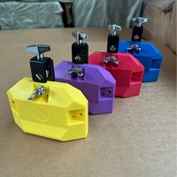 Plastic Bangzi Orff Percussion Instruments Tambourine Drumset Band Accompaniment Accessories High and Low Pitch Plastic Square