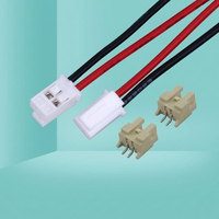 Cableado UL1007 24AWG Rojo y Negro con Conector Macho HY2.0 2P, Cable de Cobre Estañado para Control de Acceso y Cerraduras Inteligentes