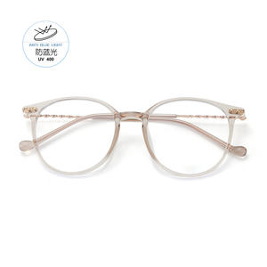 Monture de lunettes anti-lumière bleue TJ5821 TR90 unisexe avec verres circulaires en résine, origine Danyang - Product Image 1