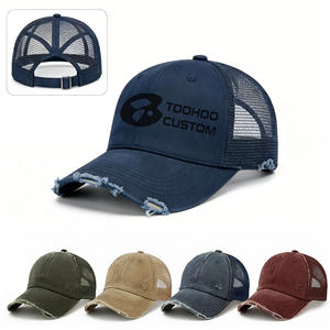 Gorras Trucker Personalizadas de Alta Calidad, Unisex, de 6 Paneles, de Poliéster, para Playa y Deportes, Ajustables con Broche a Presión, para Bordado - Product Image 2